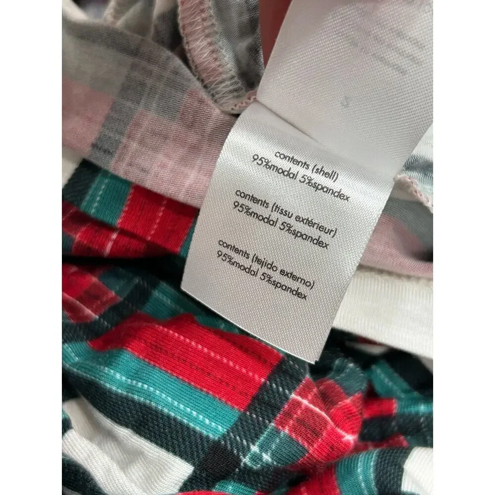 NWT Rachel Parcell Kids Green Red Plaid Long Sleeve Pajama Set Christmas Size 2
